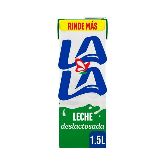 Leche Lala UHT deslactosada y semidescremada 1.5 l