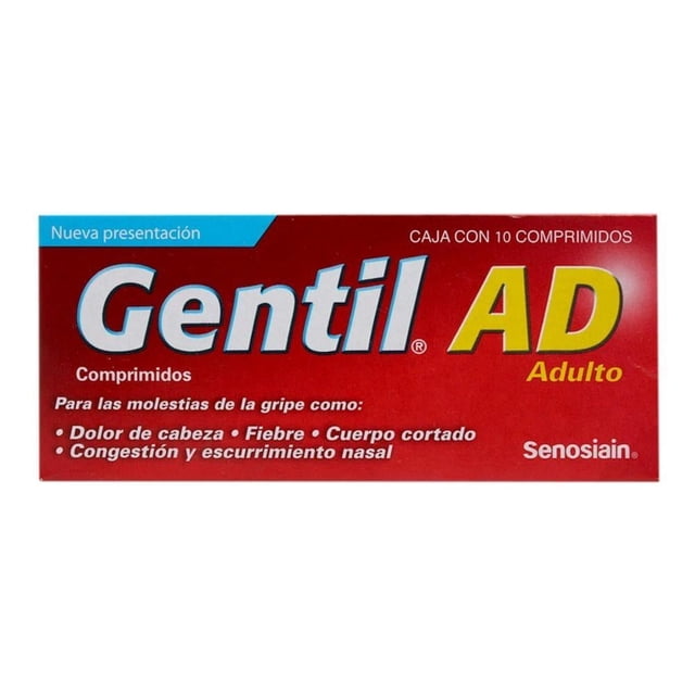 Gentil AD Clorfenamina compuesta 10 comprimidos