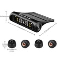 thumbnail image 3 of Xihbxyly Sistema de Monitoreo de Presión de Neumáticos, Cargador Solar Incluido, Monitoreo En Tiempo Real, Pantalla Hd, Resistencia Al Agua Ipx7, Tecnología de Chip Inteligente, Ajuste Universal, Ide, 3 of 7