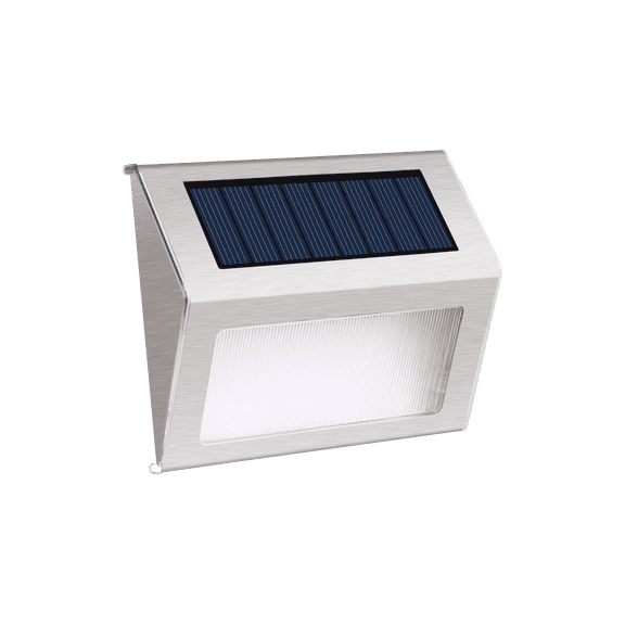 Lampara solar de aluminio para pasillos y escalones M0405 (pack 2 pza)