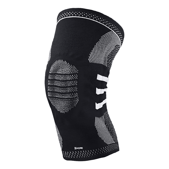 Rodillera Bloosom Elástica De Compresión Gym Para Deportes Correr Negro G