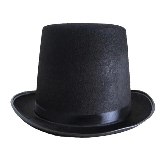Accesorio Para Disfraz De Mago Victoriano Con Sombrero De Copa Para Adultos, Talla única Sunnimix Sombrero de copa de mago