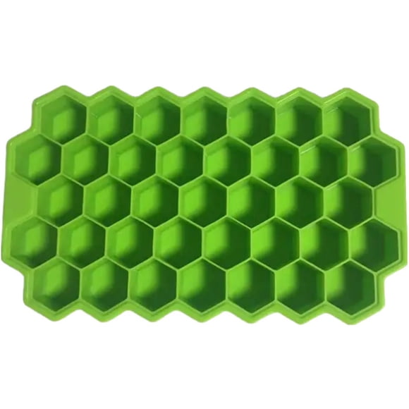 Molde malla de panal Chef Grill SiliBlockGreen 1Pza Verde Silicona 37Cavidades Grado Alimenticio Flexible