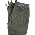 thumbnail image 2 of Pantalones Cargo casuales con tachuelas I-N-C Mujer Verde 18, 2 of 2