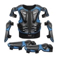 thumbnail image 3 of Traje de protección para motocicleta para niños, equipo de motocross, protector completo para niños con codos Azul, 3 of 9