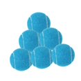 thumbnail image 2 of 6 pelotas de tenis de 64 mm de diámetro para perros de entrenamiento y ejercicio. Azul, 2 of 9