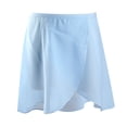 thumbnail image 1 of BRIGHTFUFU 1PC Girls Dancing Dress Falda Party Performance Dress Niños Ballet Training Falda (Azul cielo, talla L), 1 of 8