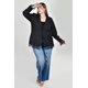 thumbnail image 4 of Blazer con detalle de encaje Roman Fashion /Tallas Extras, 2822 (Negro) negro 40, 4 of 7