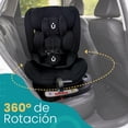 thumbnail image 2 of Autoasiento Amulay KUDU 360° ISOFIX Giratorio 0-36 kg Convertible 5 en 1 Silla de Auto de Seguridad para Bebé y Niño - Negro, 2 of 8