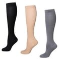 thumbnail image 2 of Calcetines de compresión atléticos, 3 pares de calcetines de compresión para mujer, calcetines de compresión para correr, probados profesionalmente, 2 of 8