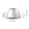 thumbnail image 2 of TABLZONE Sombrero Vaquero Plateado Para Mujer Con Detalles Exquisitos Y Uso, 2 of 8