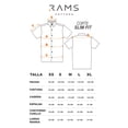 thumbnail image 4 of Camisa Look De Lino Manga Corta Azul Marino Cuello Mao Slim Fit Hombre, 4 of 4