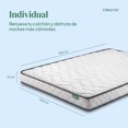 thumbnail image 2 of Colchón Individual En Caja Kingshouse Espuma Alta Densidad Memory Foam 190x100x12cm Blanco Individual, 2 of 7