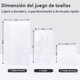 thumbnail image 4 of Juego De Toallas De Baño, Piscina, Spa 6pzs Blanco, 4 of 5