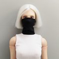 thumbnail image 1 of Accesorios de disfraz para figuras de acción a escala 1:6, polaina para el cuello, disfraz de muñeca moderno y de moda para figuras femeninas de 12 pulgadas. Negro, 1 of 10