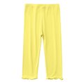 thumbnail image 2 of Leggings lisos de colores pastel para niñas pequeñas, pantalones ajustados suaves y elásticos para uso diario y juegos al aire libre, multicolor, 1 paquete, 2T-8T, 2 of 5