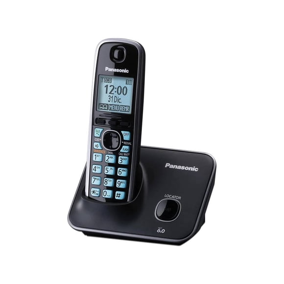 Teléfono analógico Panasonic KX-TG4111MEB con pantalla LCD de 1.8 . Panasonic KX-TG4111MEB