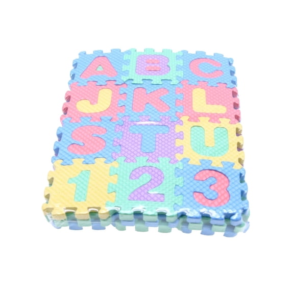 Tapete de juego de rompecabezas, tapete de juego de espuma con número de alfabeto, tapete de juego de espuma de rompecabezas educativo multicolor de