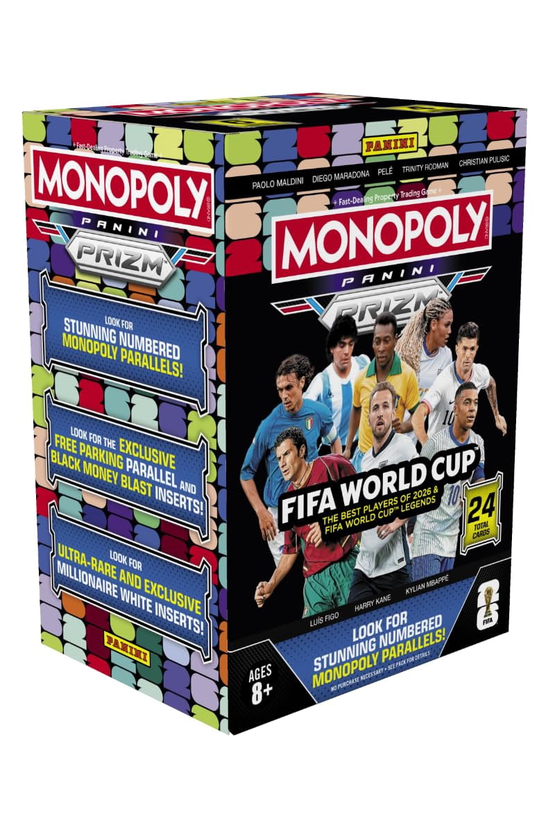Cartas coleccionables Panini Prizm Monopoly World Cup – 6 sobres