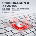 thumbnail image 3 of Laptop AI PC HP OmniBook 3 16-bz0010wm Snapdragon X 16GB LPDDR5X 512GB SSD Pantalla 16" IPS 2K Copilot+ PC NPU 45 TOPS Windows 11 Teclado Ingles, 3 of 6