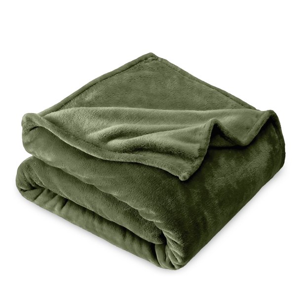 Bare Home Manta de Felpa de Microfibra 300 G/M², Suave y Afelpada, Tamaño King, Color Ciprés