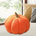 thumbnail image 3 of Almohadas de Calabaza de Halloween Macarena Cojín 3D Juguetes de Peluche Decoración Naranja, 3 of 8