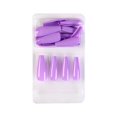 thumbnail image 2 of Uñas postizas a presión, regalo para mujer, 24 uñas postizas largas de cobertura completa, puntas de ataúd, manicura artística de bailarina, pegatinas para uñas., 2 of 2