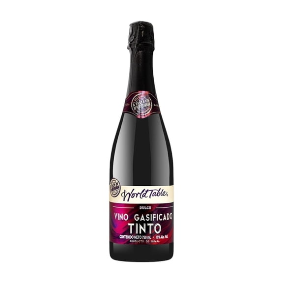 Vino Tinto World Table Gasificado Dulce 750 ml