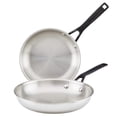 thumbnail image 1 of Juego de sartenes KitchenAid de acero inoxidable pulido, 1 of 9