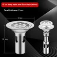 thumbnail image 3 of Floor Drain Stainless Steel Deant Floor Drain Shower Water Filter Cover Bathroom Fixture Accessory And Part Replacement, 3 of 11