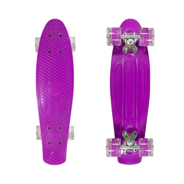 Patineta Cruiser Penny Morado Reposapiés Antiderrapante LAVIGA Plástico Resistente