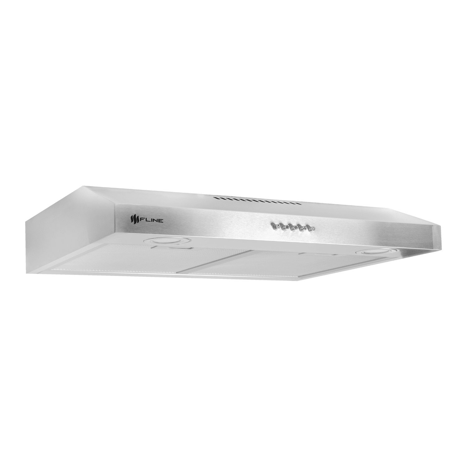 FLINE | Campana de cocina 60 cm | GABINETE | Controles botones |extractora | diseño slim de acero Inoxidable | 3 velocidades | Tallin 60