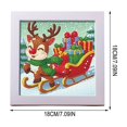 thumbnail image 2 of Amzcrzy Juguetes Para Niñas,Juguetes Educativos,Juguetes Stem,Kit De Navidad Con Marco 5D Redondo Con Taladro Completo,Cuadro De Arte De Diamantes,Adornos Navideños Festivos,Decoración De Pared,Regalo, 2 of 6