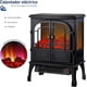 thumbnail image 3 of Chimenea Electrica Bluelander, Negro, 3 of 5