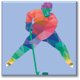 thumbnail image 1 of Cuadro Canvas Pixtreats Jugador de Hockey 40X40 cm, 1 of 4