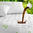thumbnail image 1 of Funda de colchón UNILIBRA King, impermeable, rayón y bambú, color blanco, 1 of 7
