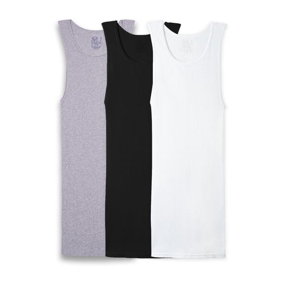 Camiseta Fruit Of The Loom para Hombre Atlética Multicolor 3 Piezas Talla G