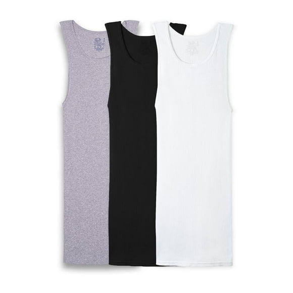 Camiseta Fruit Of The Loom para Hombre Atlética Multicolor 3 Piezas Talla G