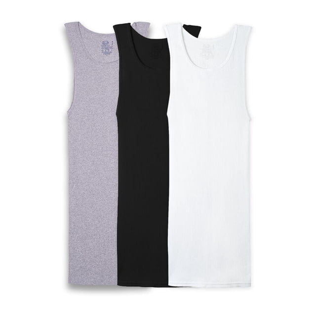 Camiseta Fruit Of The Loom para Hombre Atlética Multicolor 3 Piezas Talla G