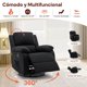thumbnail image 4 of Korser Sillón Reclinable Giratorio 360°Adultos,Mecedora Pequeña Para Espacios Reducidos,Lino,Negro, 4 of 6