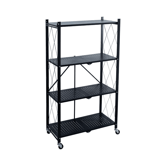 ESTANTE ORGANIZADOR PLEGABLE METÁLICO DE 4 NIVELES