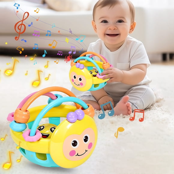 Juguetes Juguetes para bebés Campanas para niños pequeños Juguetes de plástico Sonajeros Sonajero suave para bebés