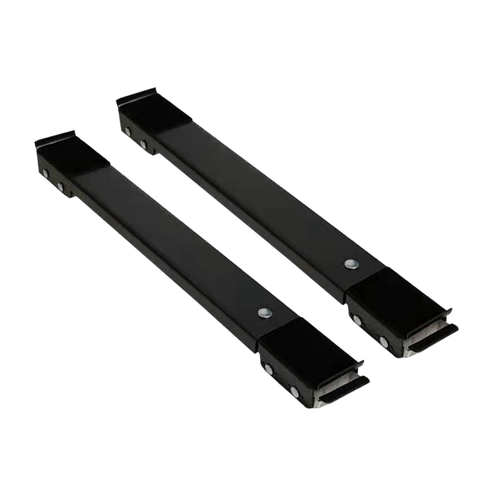 2 bases universales extraíbles para lavadora y refrigerador Negro