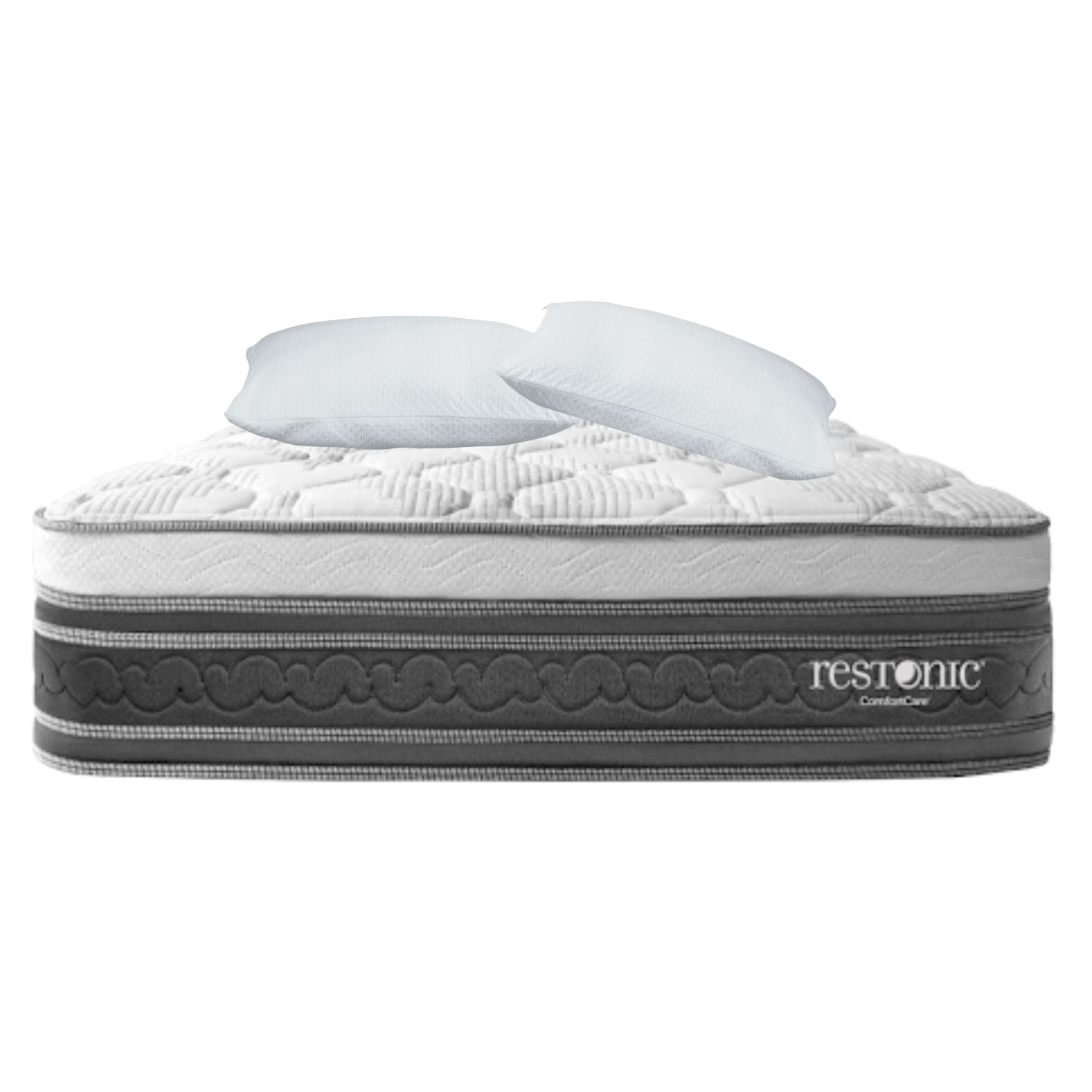 Colchon Matrimonial Restonic Confort Ortopédico Anti-Estrés + 2 almohadas