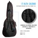 thumbnail image 4 of PAQUETE Estuche para Bajo Electrico Funda para bajo electrico  Gig bag, bajo case para trasporte y protección, color negro bordes rojos + Tahali strap correa bajo Kidam  CALAVERAS MEXICANAS, 4 of 5