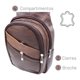 thumbnail image 4 of Mochila Cruzada Mariconera Pechera Hombre Piel Cuero chocolate, 4 of 8