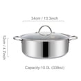 thumbnail image 3 of Budinera 8.5 L 34 cm con Tapa Induccion Acero Inoxidable Fraciel 34 Havana, 3 of 3