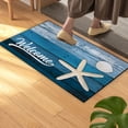 thumbnail image 1 of Alfombra de Entrada, Diseño Floral, Tapete para Interior y Exterior con Respaldo Antideslizante, 50x80cm para Pasillo, Cocina, Entrada, 1 of 6