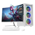 thumbnail image 1 of Computadora Escritorio Completa Xtreme PC Gaming AMD Radeon Vega Renoir Ryzen 7 5700G 16GB SSD 1TB Monitor Curvo 23.8 100Hz WIFI White juegos casuales, trabajo y estudio, 1 of 5