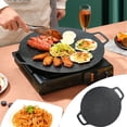 thumbnail image 1 of Multi-Griddle Grill Pan | Heavy-Duty Cast Iron | Non-Stick BBQ, Baking, Frying | Double Ear Handles | Electromagnetic Compatible | Detachable Legs | Outdoor Camping & Kitchen Use | 1-Pack | Large, 1 of 9